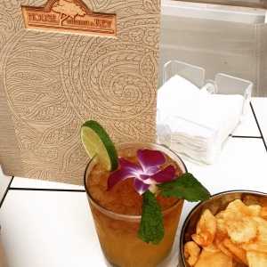 Hale Tai: Spiced rum, coconut rum, lilkoi juice and lime
